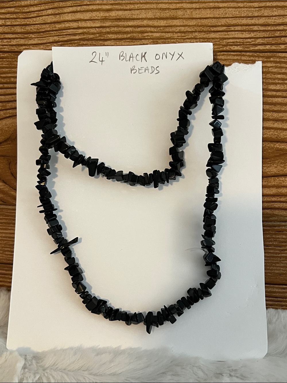 Black Onyx Chip Bead Necklace — Timeless Black Women's Jewelry